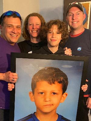 The BIG Swim Team 2025! From left to right, Luis Nunez, Sara-Kate Huntriss, Sam Nunez, Kevin Burgess